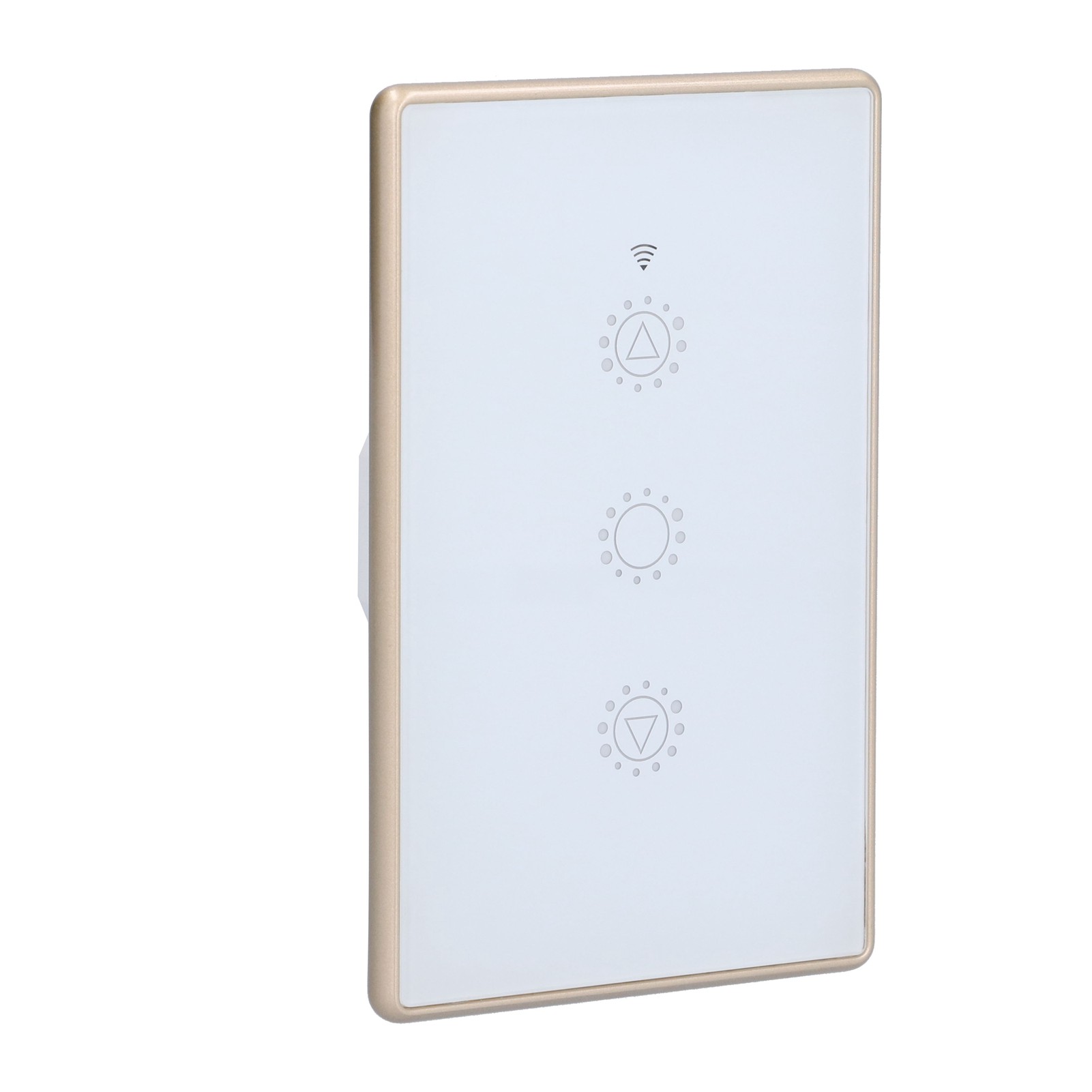 Intelligenter Wlan-rollladenschalter Mit Dimmfunktion Für Tuya-fernbedienung, Metallrahmen, Amerikanischer Standard 95–250 V