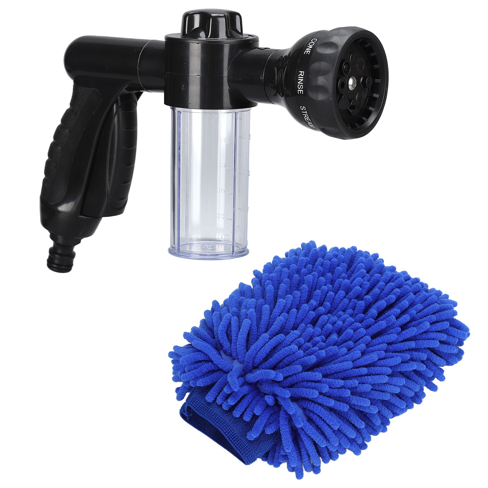 Schaumsprüher Mit 8 Einstellbaren Sprühmodi, Multifunktionale Wasserpistole Zum Bewässern Von Pflanzen