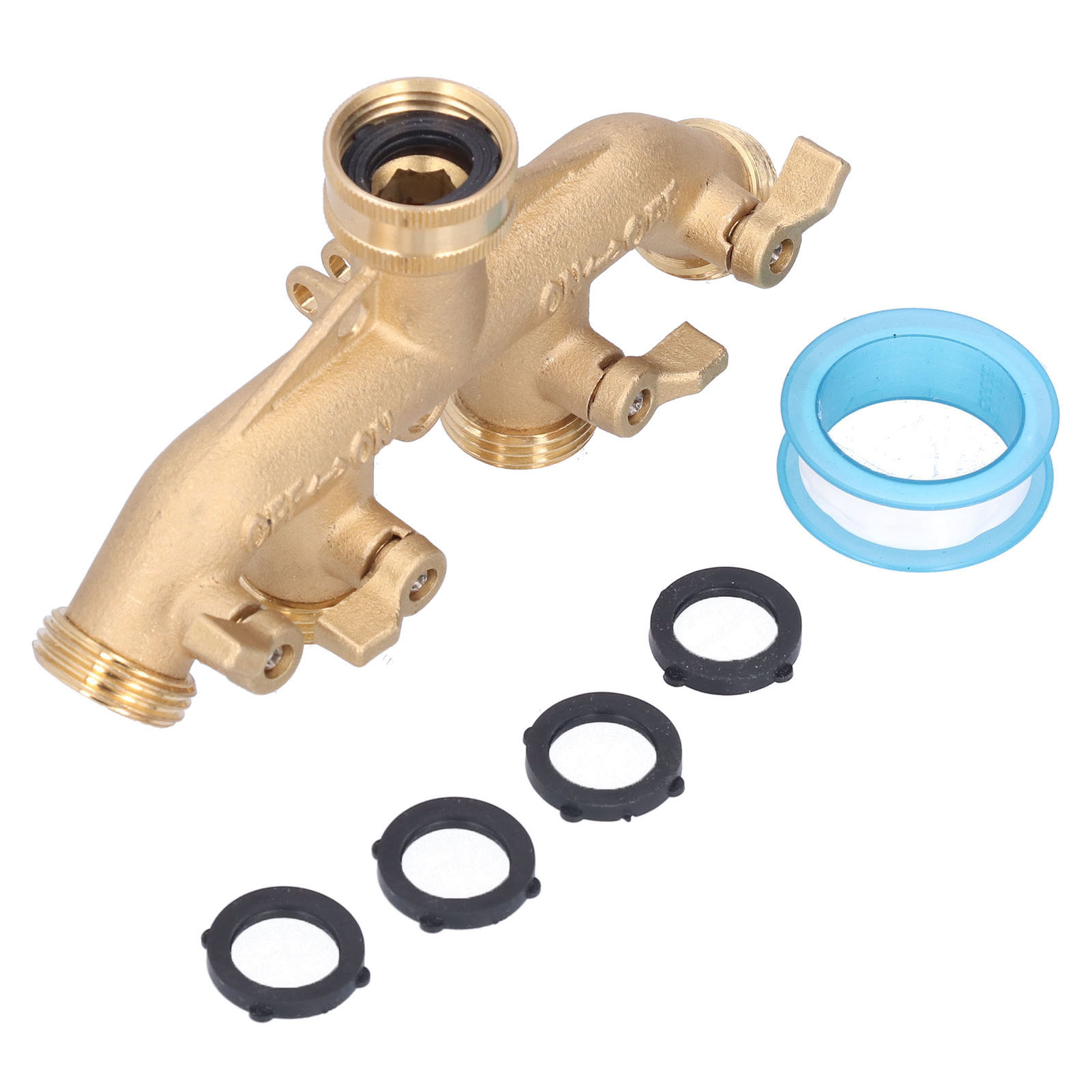 4-wege-wasserverteiler Für Wasserhahn, Gartenschlauchanschluss, 3/4-npt-verteiler