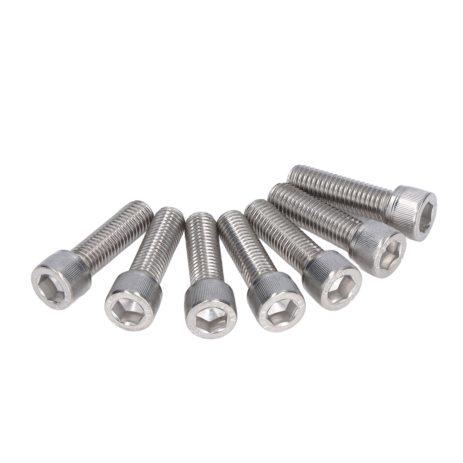 Packung Mit 20 Innensechskantschrauben, Grobgewinde, Edelstahl A2-70, M12 X 1,75 Din 912, 40 Mm Länge