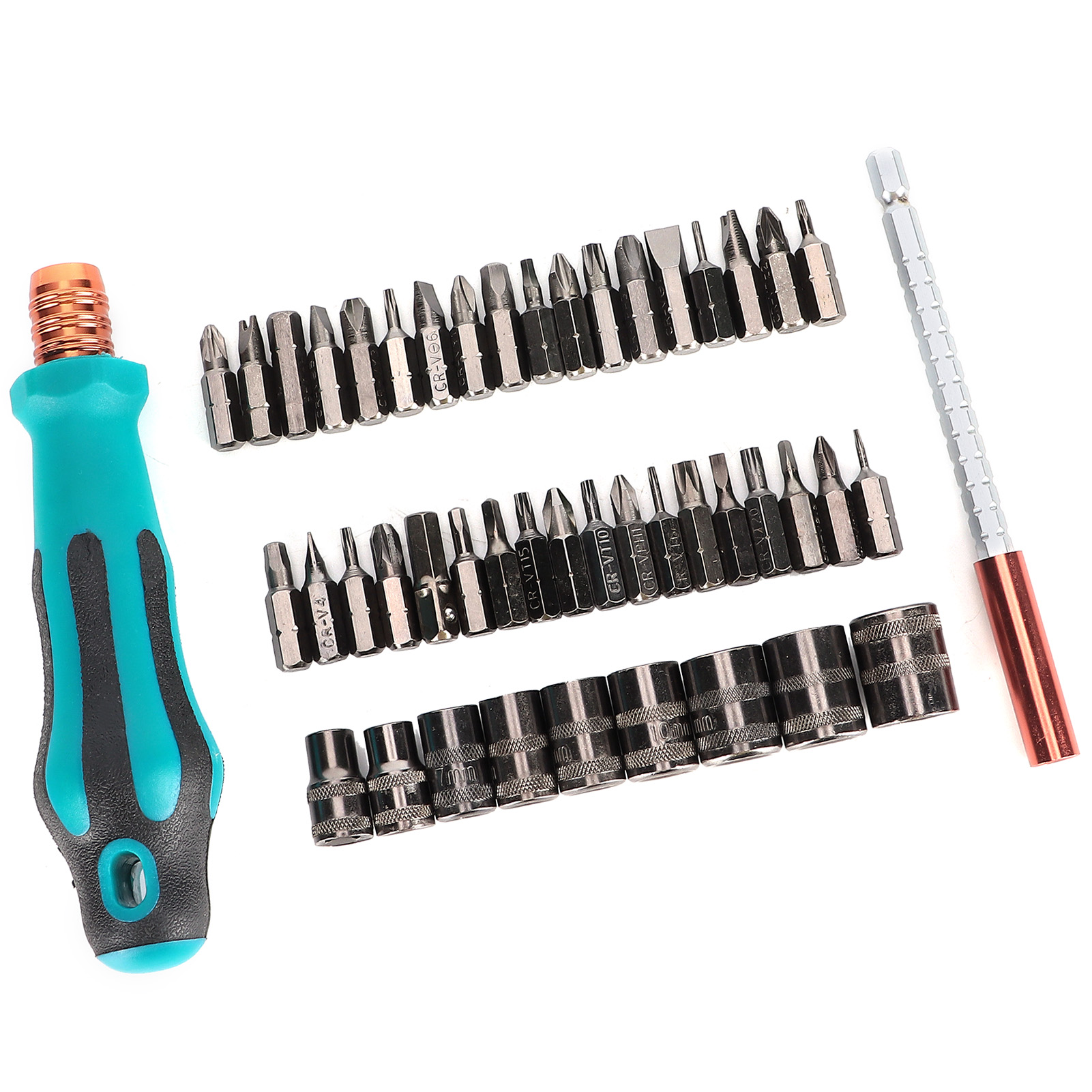 Magnetischer Schraubendrehersatz Mit Bits, Isoliertem Griff Und Manuellem Drehmomentwerkzeug Für Heimwerker