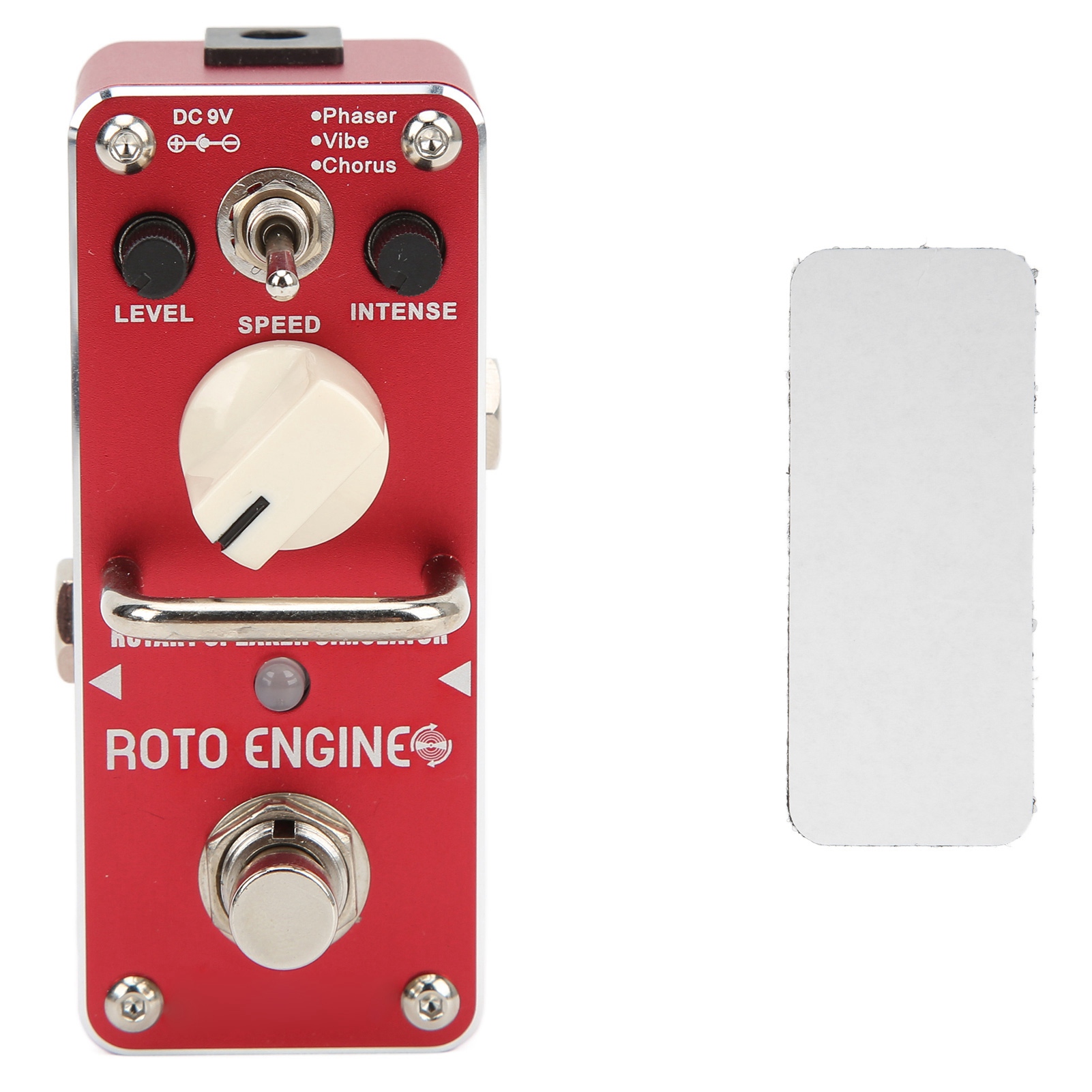 Roter Metall-rotationslautsprecher-simulator-pedal Für Gitarre, Effekte Mit 3 Modi