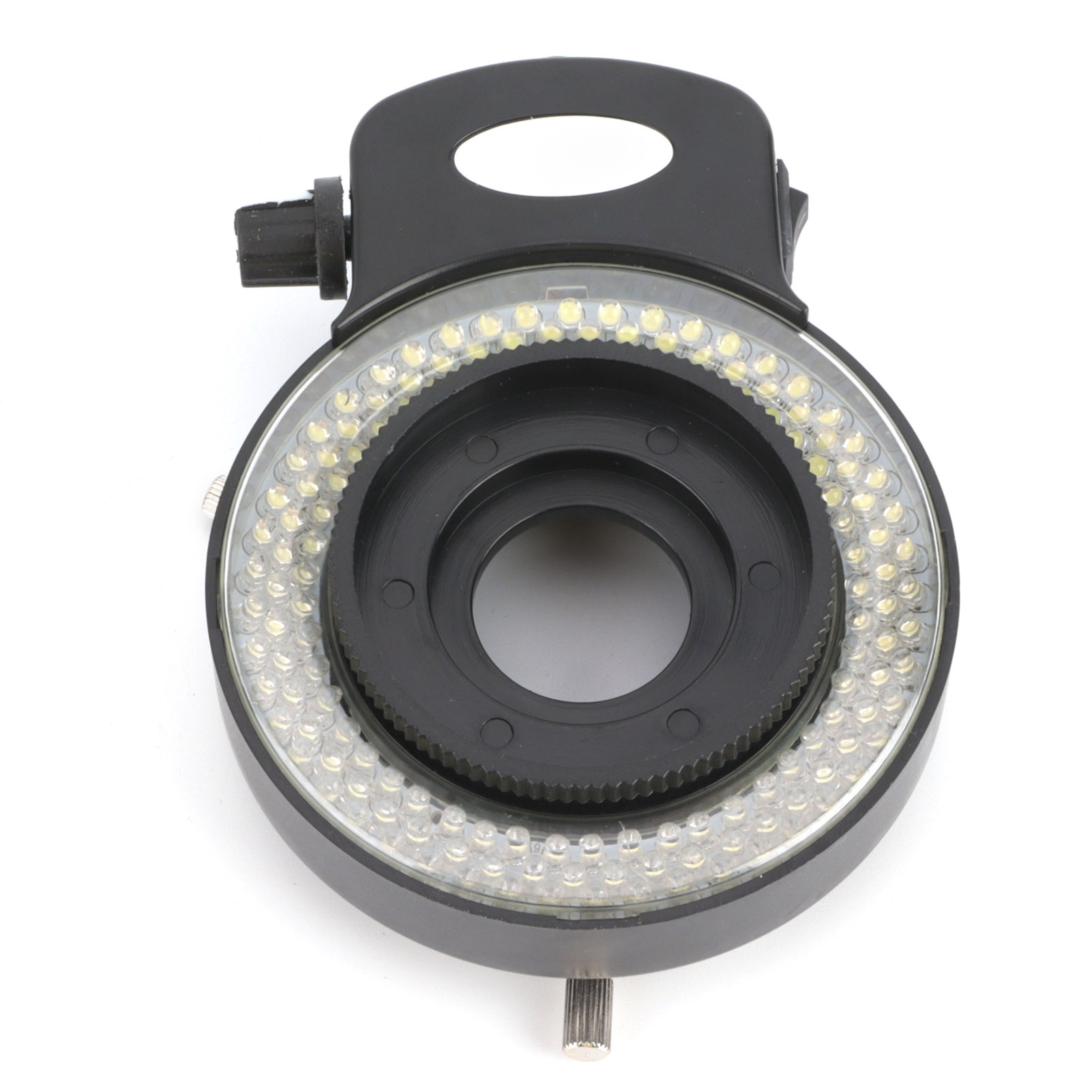 Led-mikroskop-ringlampe, 144 Leds, Industrieausführung, Verstellbar, Schwarzes Gehäuse, Ac 100–240 V Mit Eu-stecker