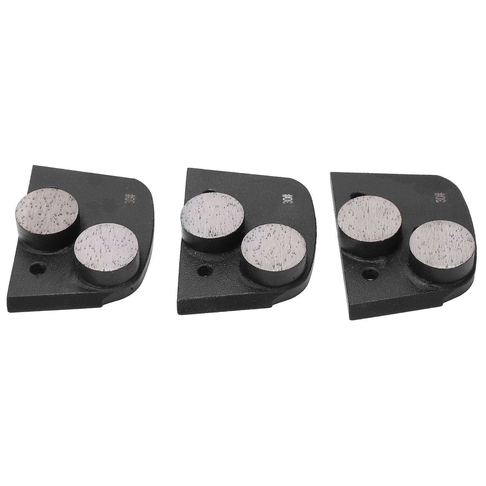 Set Mit 3 Schwarzen Diamant-schleifscheiben Mit 30er Körnung Für Beton Und Glas, Polieren