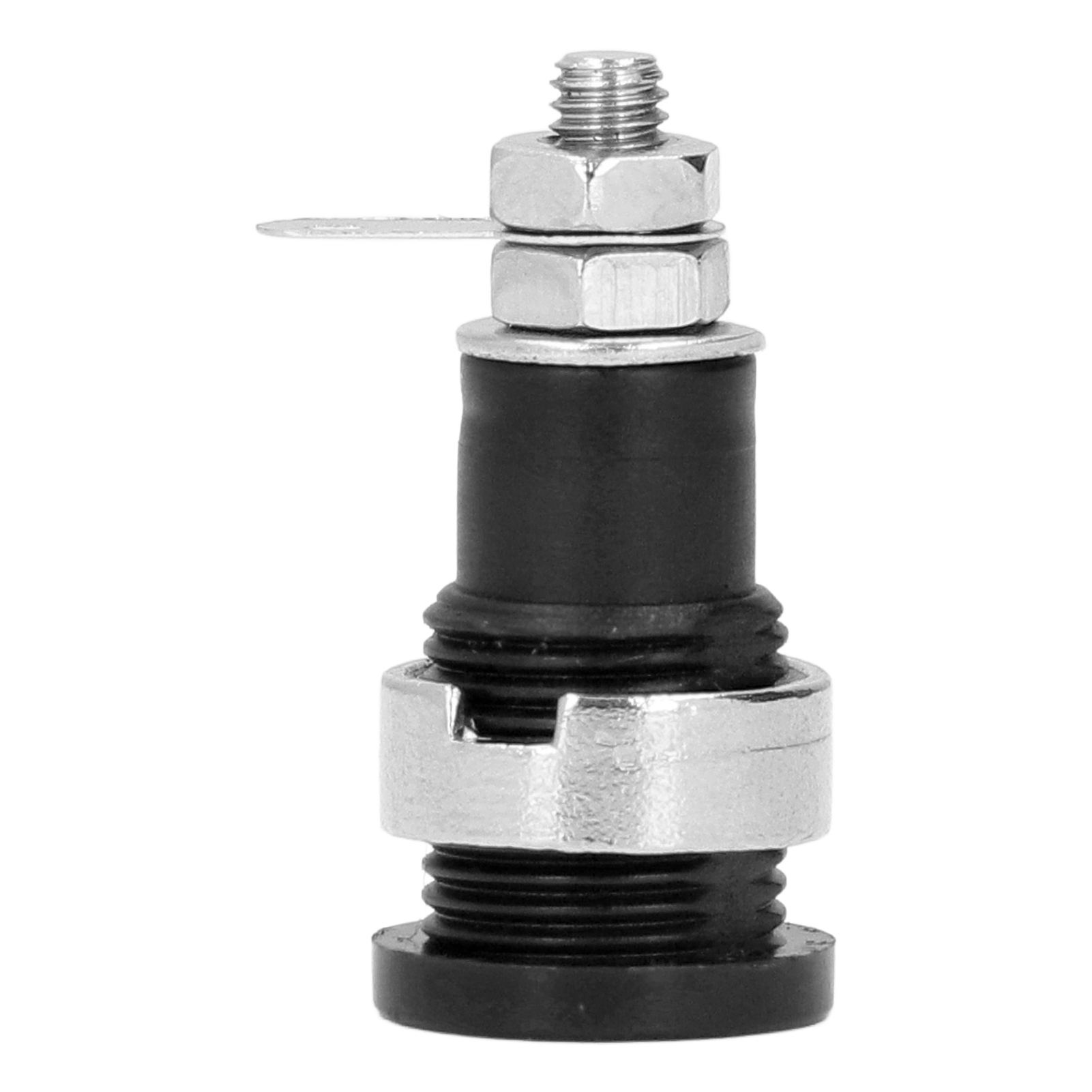 50er-packung 4-mm-bananenstecker, Hohe Leistung, Langlebiges Material, Zubehör Für Elektrische Prüfungen, Vielseitig Einsetzbar, Schwarz