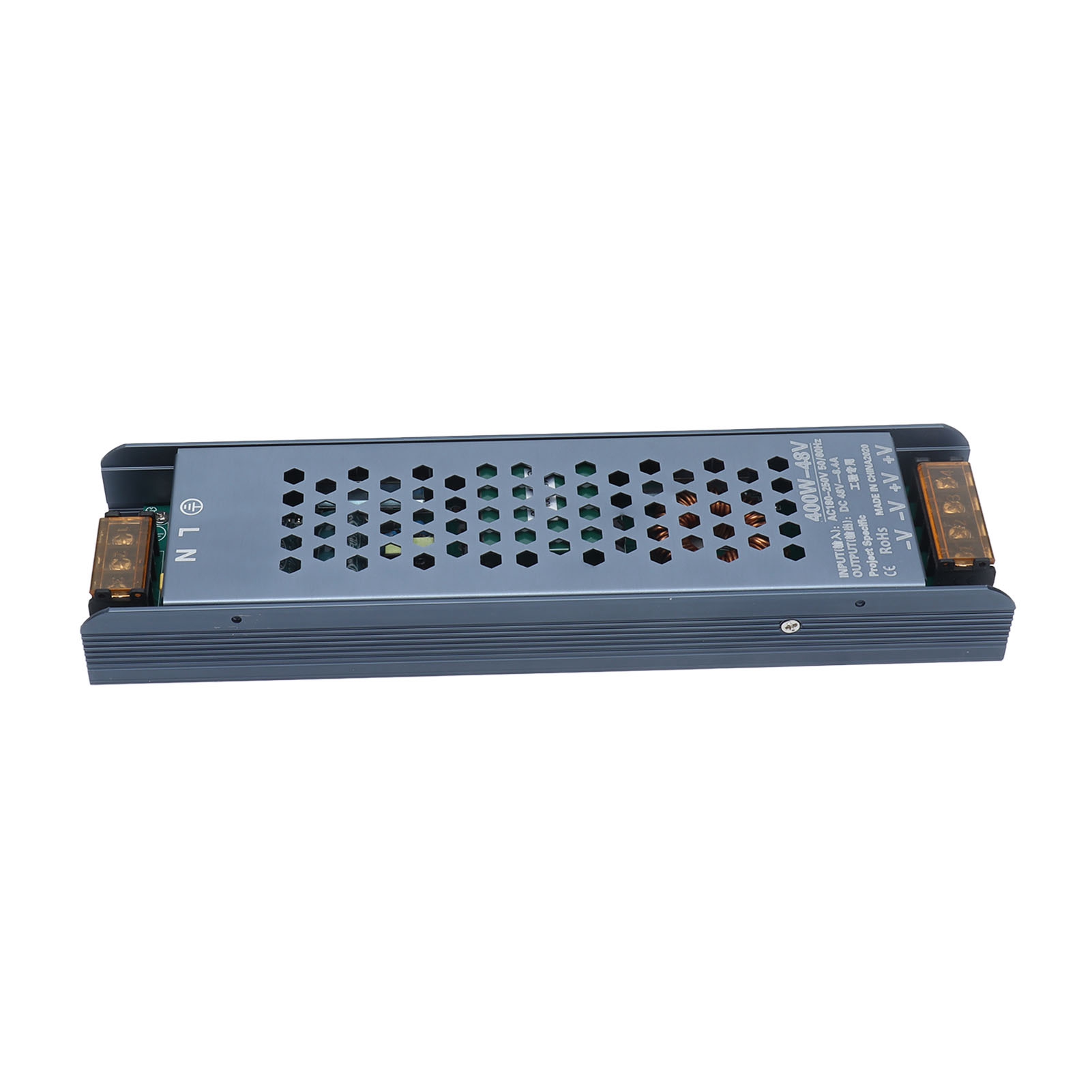 400w 48v 8,4a Schwarzer Led-transformator, Schaltnetzteil Für Lange Led-streifen, 180-250v Ac
