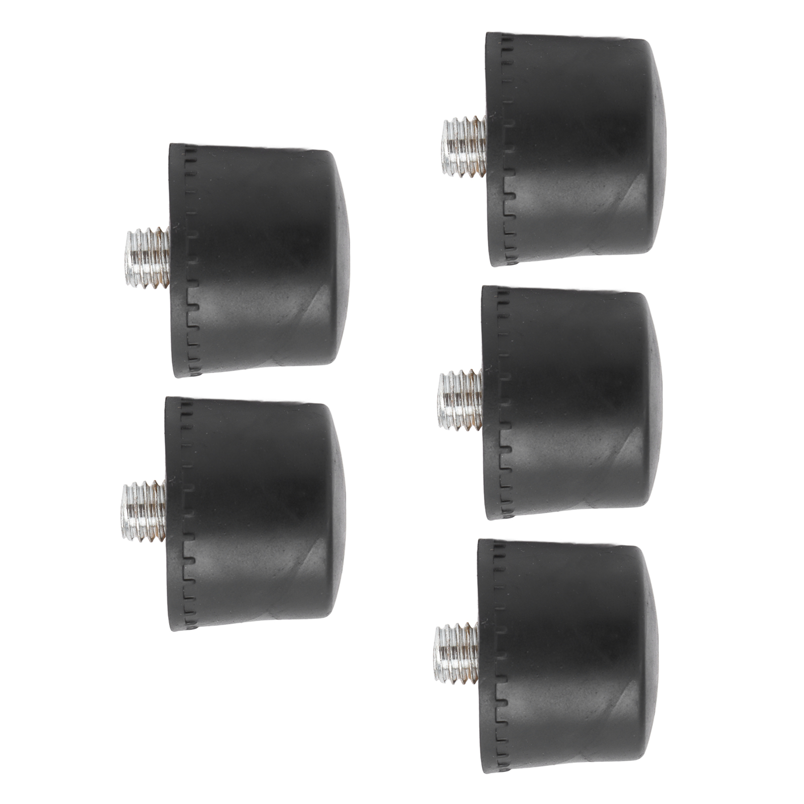 Schwarze Gummihammerköpfe, Ölbeständig, Rutschfeste Spitzen Für Den Heimgebrauch, Ø 40 Mm