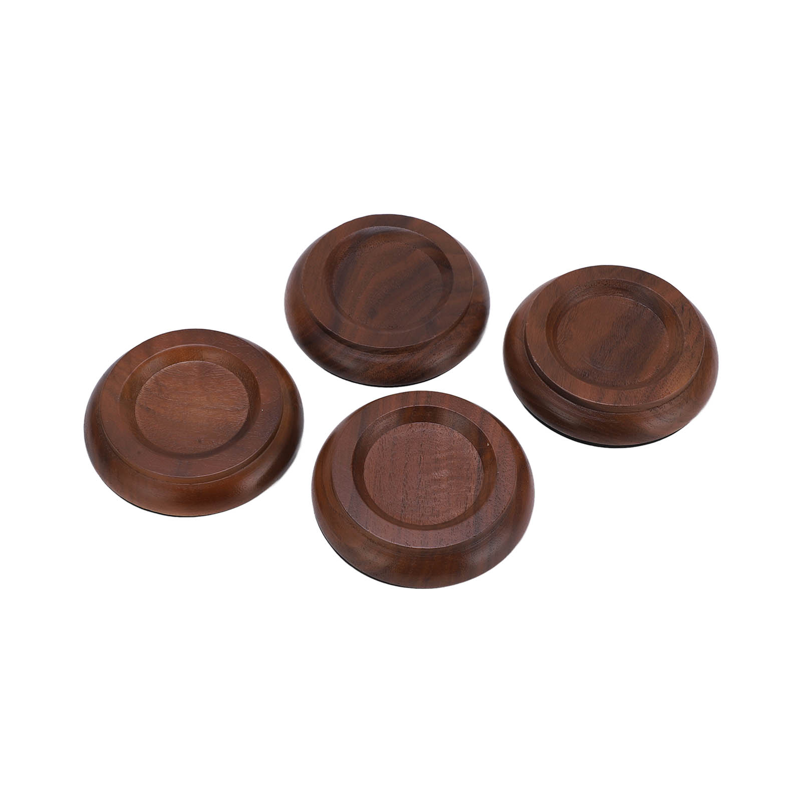 Klavierrollen Aus Schwarzem Walnussholz, Antirutschpads, Bodenschoner Für Möbel, 4er-set