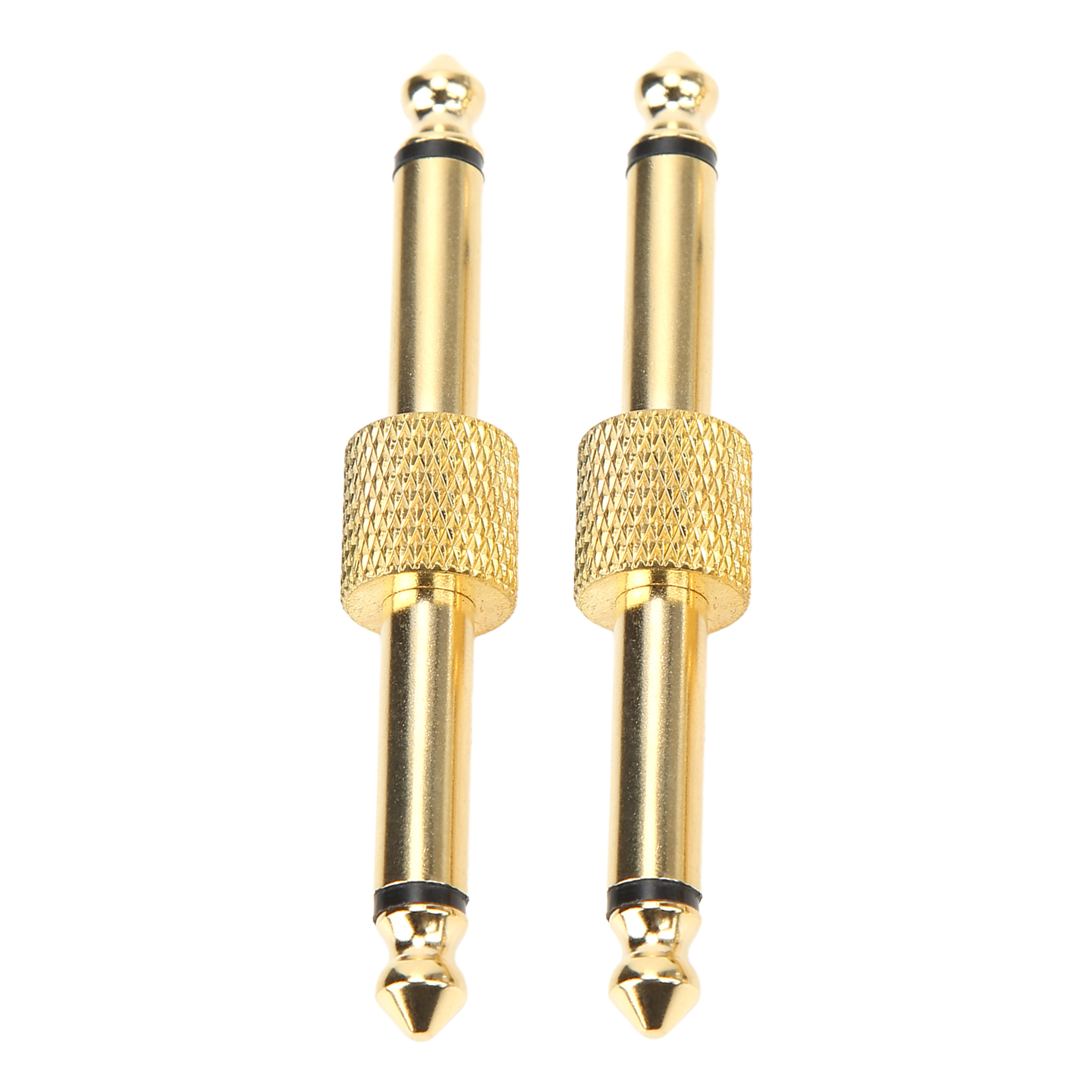 X 6,35-mm-rauschunterdrückungs-gitarrenpedal-koppleradapter Mit Vergoldetem Stecker