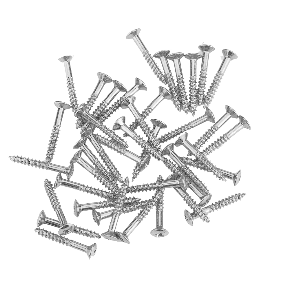 Set Mit 40 Befestigungsschrauben Für Humbucker-gitarren-tonabnehmer, Silberner Ring Und Schrauben, Befestigungsset