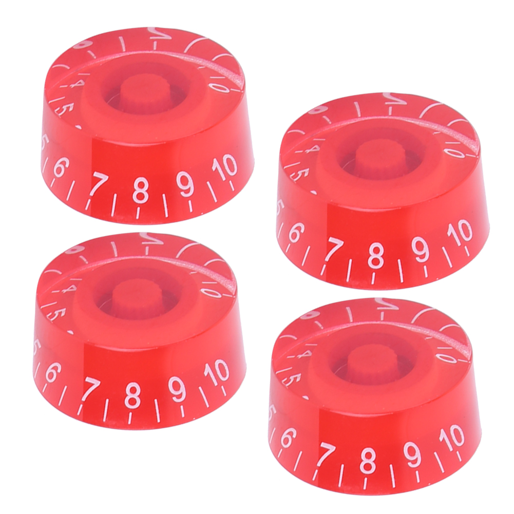 Lautstärkeregler Für E-gitarre, Rot-weißes Acrylpotentiometer, Ersatzteil Für Potentiometer, Zubehör Für Gitarrenhals