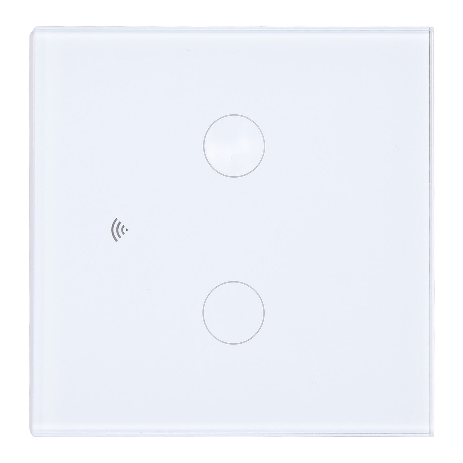 Intelligenter 2-wege-wlan-wandschalter, Tuya-kompatibel, Einadrig, Eu-standard 80–260 V Ac, Weiß