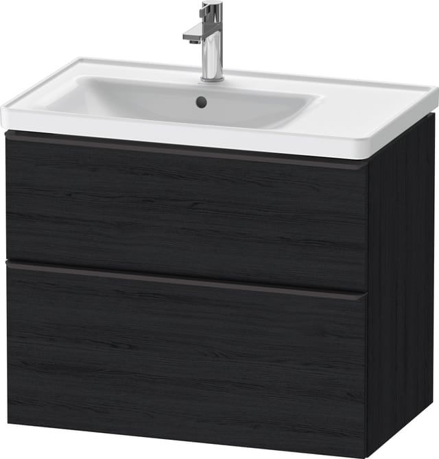 Duravit Waschtischunterschrank D-Neo 78,4x45,2cm, 1 Kast, B L, sw/Ei sw