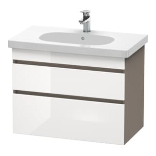 Duravit Waschtischunterschrank DuraStyle 80x45,3cm, we. hg/b ma, 2 SchKa., wandhängend