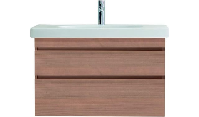 Duravit Waschtischunterschrank DuraStyle 93x44,8cm, Nussb Nat, 2 SchKa., wandhängend