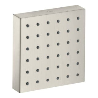hansgrohe Fertigmontageset Axor Starck UP-Brausemod, 120x120mm, Edelstahl-Optik