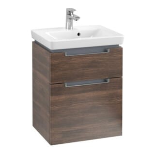 V&B Waschtischunterschrank Subway 2.0 48,5x59x38cm, Griff chrom, arizona oak