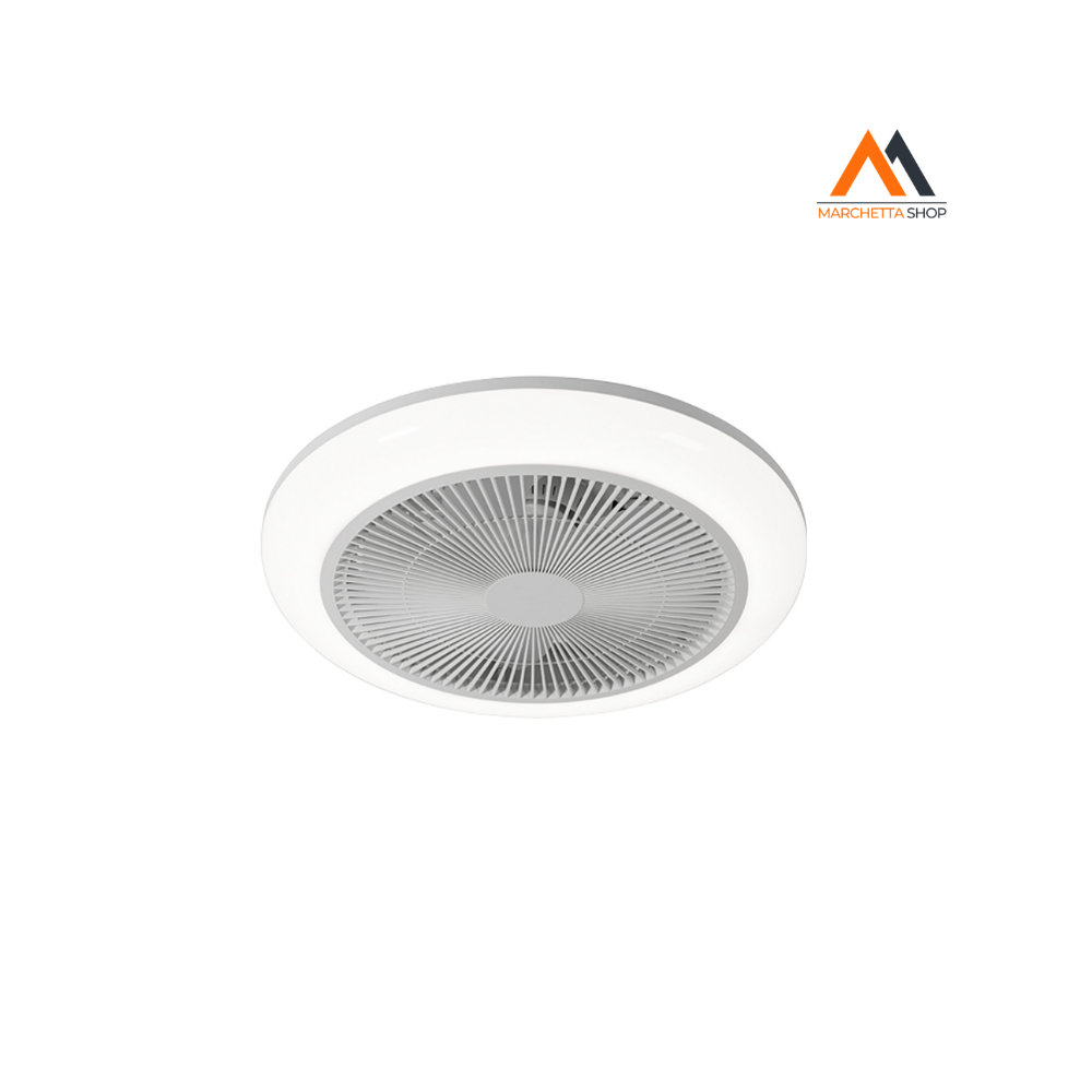 Plafoniera Led Rotonda Con Ventilatore 'brezion' Ø 450 X 140