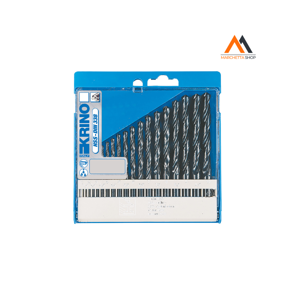 Punte Serie Per Metallo Hss Rullate Cf. 19 Pz