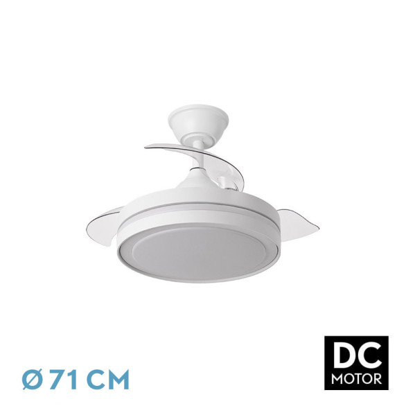 [gebraucht] Fabrilamp Lüfter Dc Esparta Peque 44w 5182lm White 71d 3asp 3000-4000-6000k Fernbedienung+timer+speicher