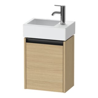 Duravit Waschtischunterschrank Ketho.2 36,4x23,8cm, An li, Ei Nat, 1 Tür, wandhängend