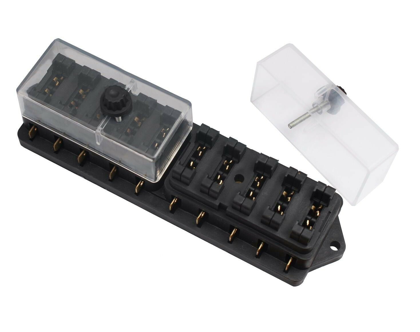 10er Sicherungskasten Ato Atc 6-48v Sicherungshalter Kfz Pkw Lkw Boot Sicherung