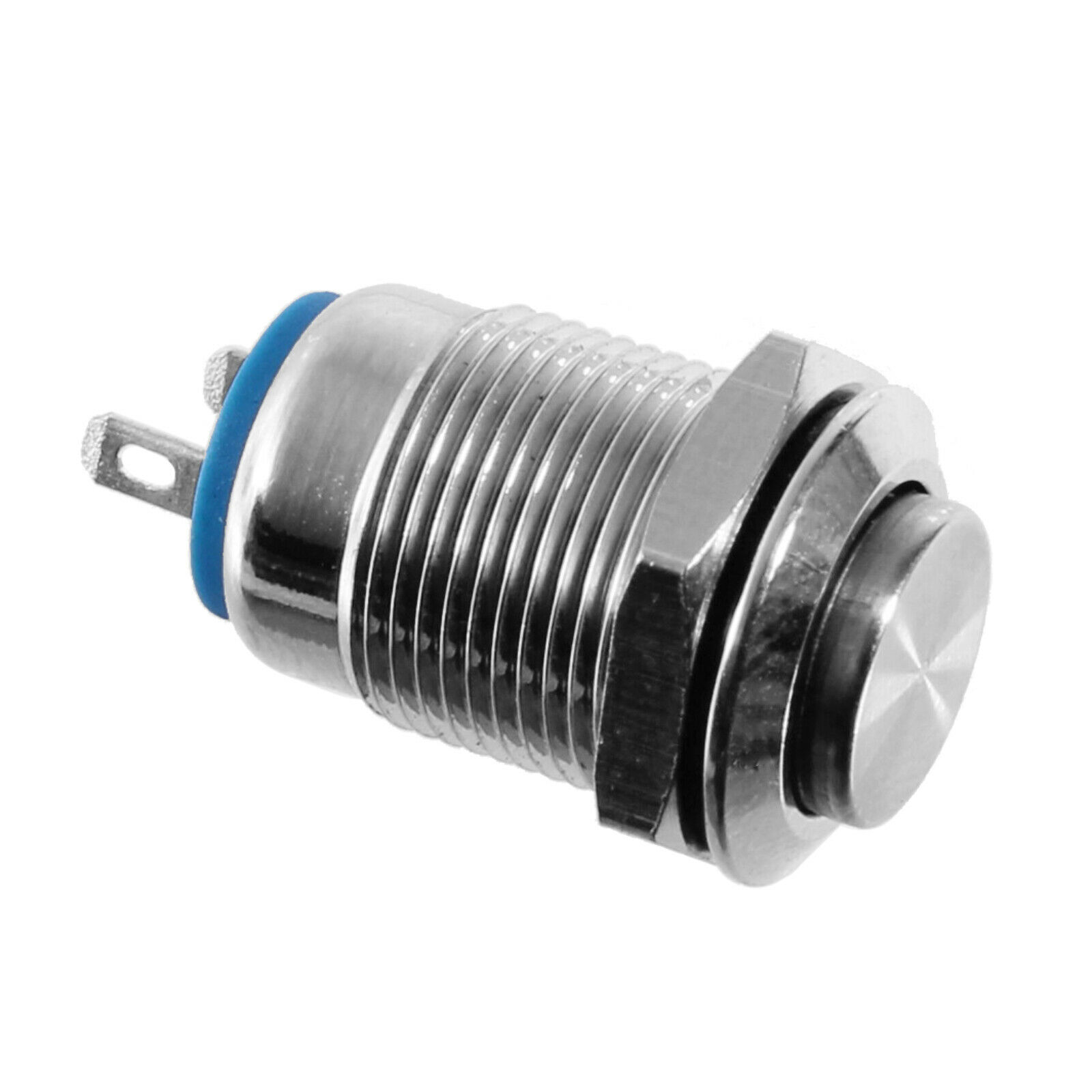 12mm Taster Schalter Drucktaster Klingeltaster Kfz Motorrad Edelstahl Schließer