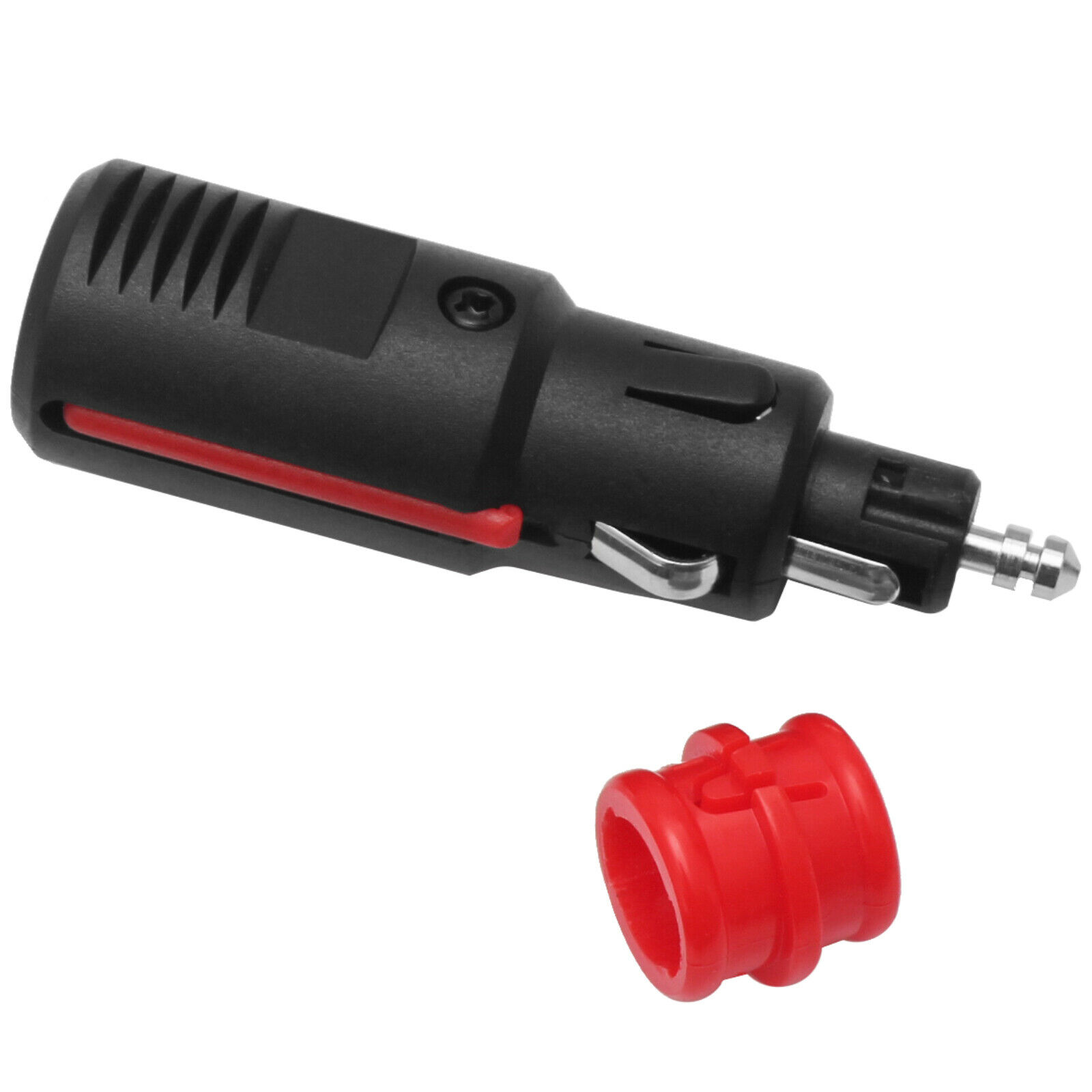 Kfz Stecker 12v 24v Auto Motorrad Zigarettenanzünder Mit Led Und 8a Sicherung
