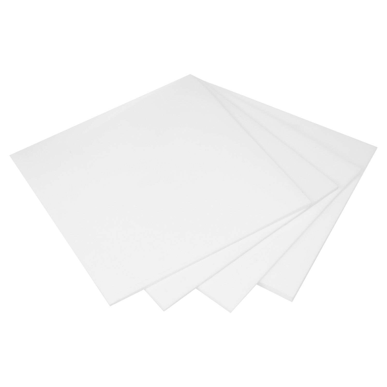 Ptfe Teflon Platte 200x200mm Verschiedene Stärken Weiß Tafel Folie