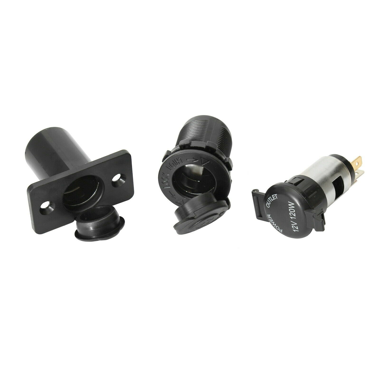 Kfz Steckdose 12v 24v Einbau Buchse Zigarettenanzünder Auto Motorrad Boot
