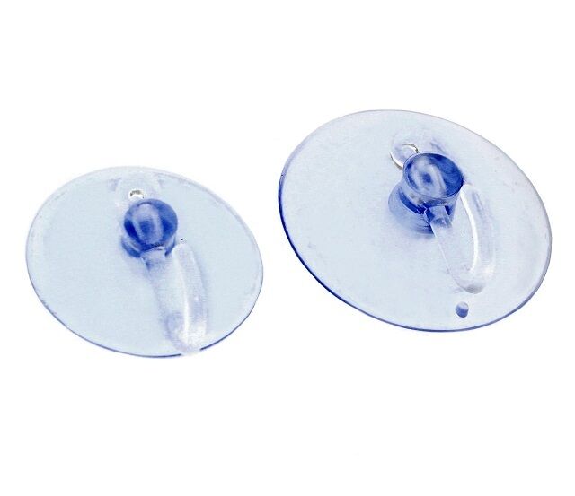 10x Saughaken Saugnapf Saugknopf Haken Transparent Handtuchhalter 40mm 50mm
