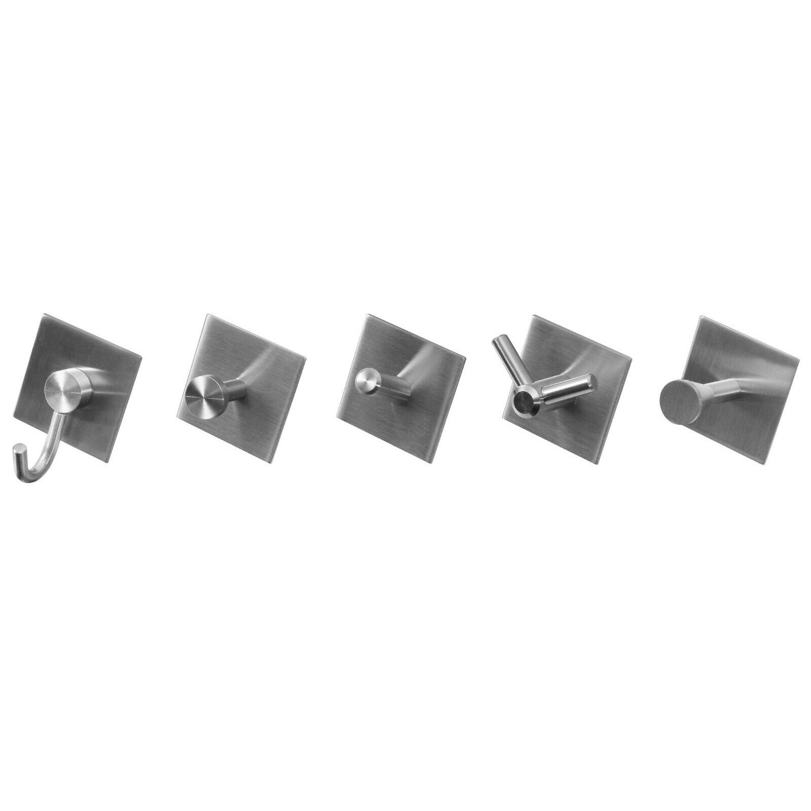 Edelstahl Kleiderhaken Wand Haken Wandgarderobe Garderobenhaken Selbstklebend