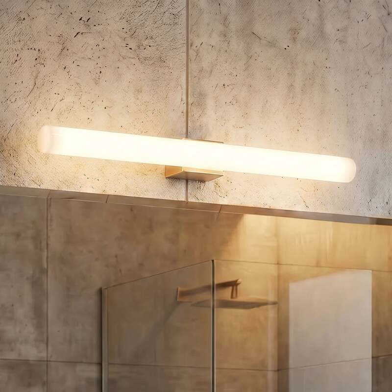 [gebraucht] B-ware Orion Led Spiegelleuchte Wandleuchte Visagist Altmessing Badezimmer 50cm 680lm