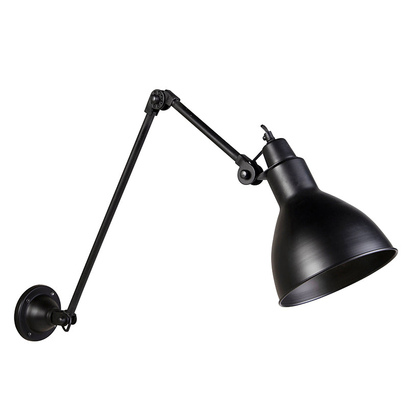 [gebraucht] B-ware Industrial Wall Lamp Black Adjustable - Wye