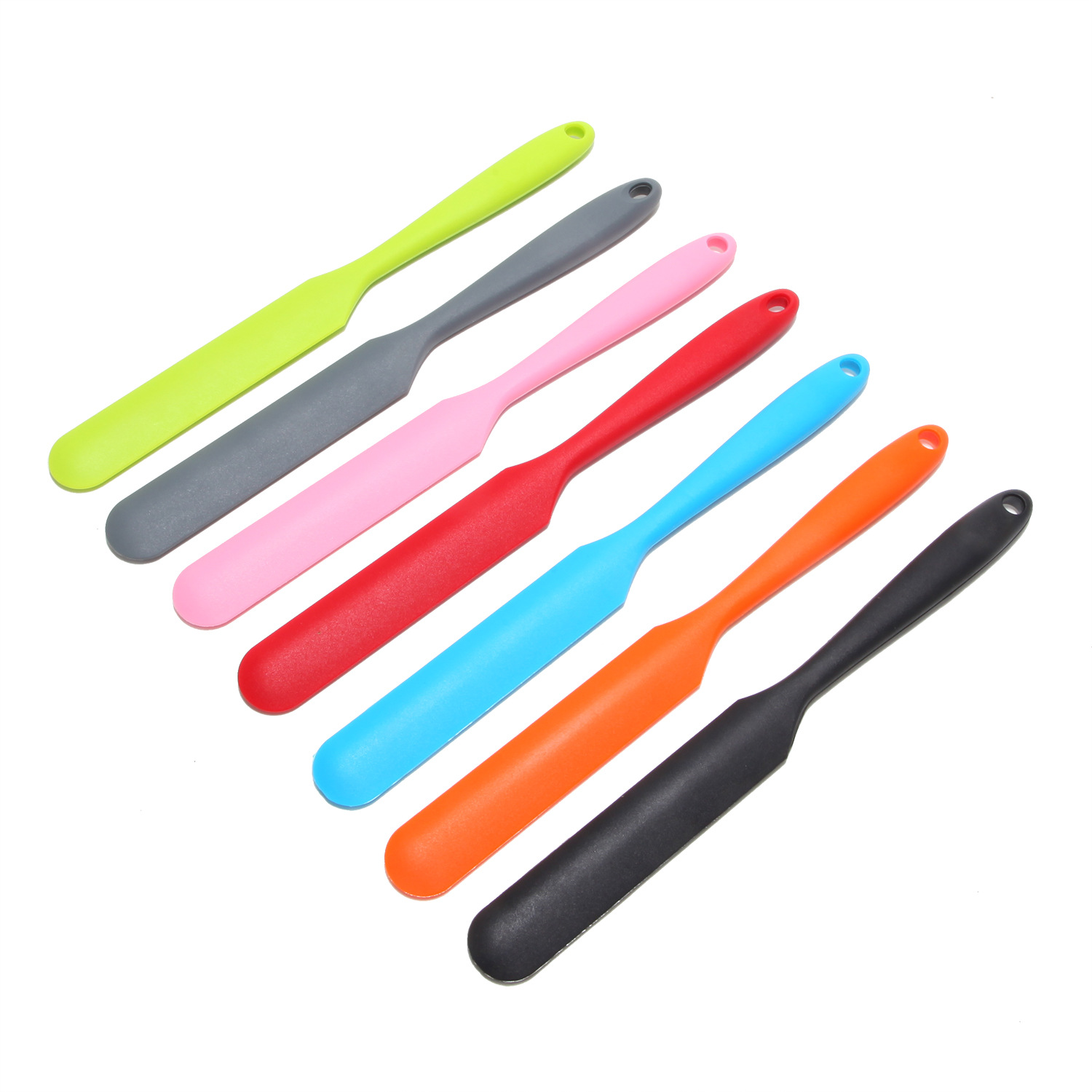 Langer Silikon-gebäckspatel – Integriertes All-in-one-design, Kleine Größe Zum Mischen Von Butter Und Sahne, Abkratzen Von Rändern Und Glätten-x