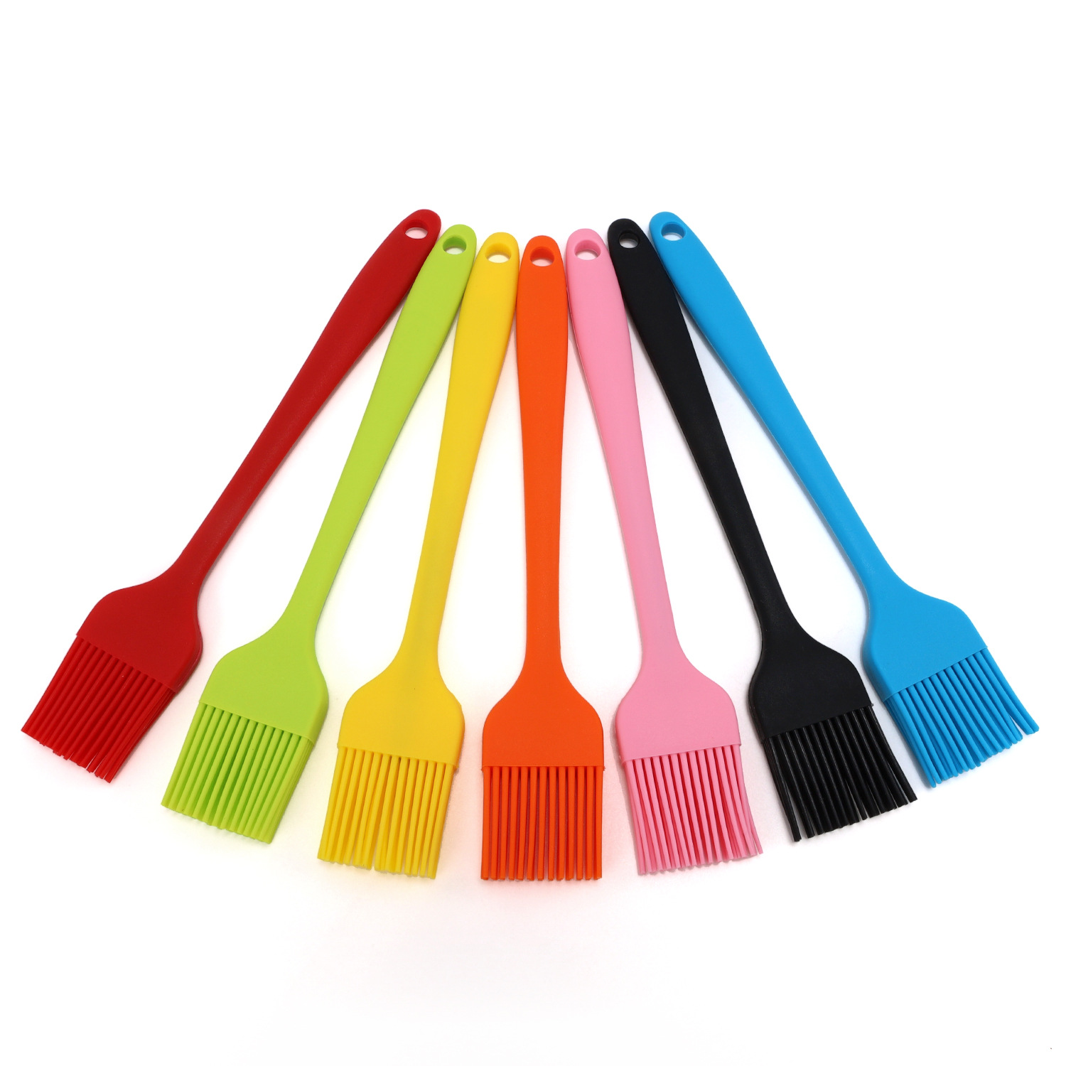 7-teiliges Set Silikon-back- Und Grillpinsel – Hitzebeständige Küchenpinsel Für Kuchen, Marinaden Und Reinigung – Kompaktes Und Praktisches Zubehör-x