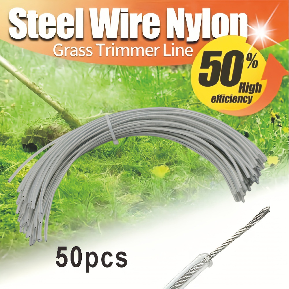 Packung Mit 50 Stahl-freischneiderfäden 20 Cm - Kreisförmige Klingen Für Trimmer Und Rasenmäher - X-x