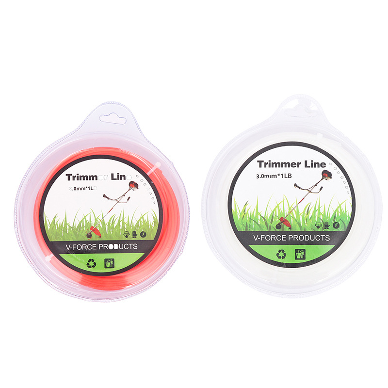 2,4 Mm Rund-nylon-trimmerfaden – 2er-pack (1 Weiße + 1 Orange) – Universeller Schneidfaden Für Rasenmäher Und Gartengeräte-x