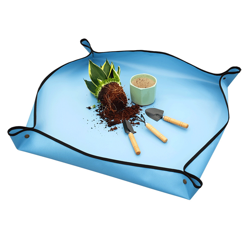 100 X 100 Cm Große Gartenmatte Aus Oxford-pvc Mit Kupferösen – Umtopf- Und Erdwechselmatte, Zubehör Zur Schmutzkontrolle Für Sukkulenten Und Substratmischungen-x