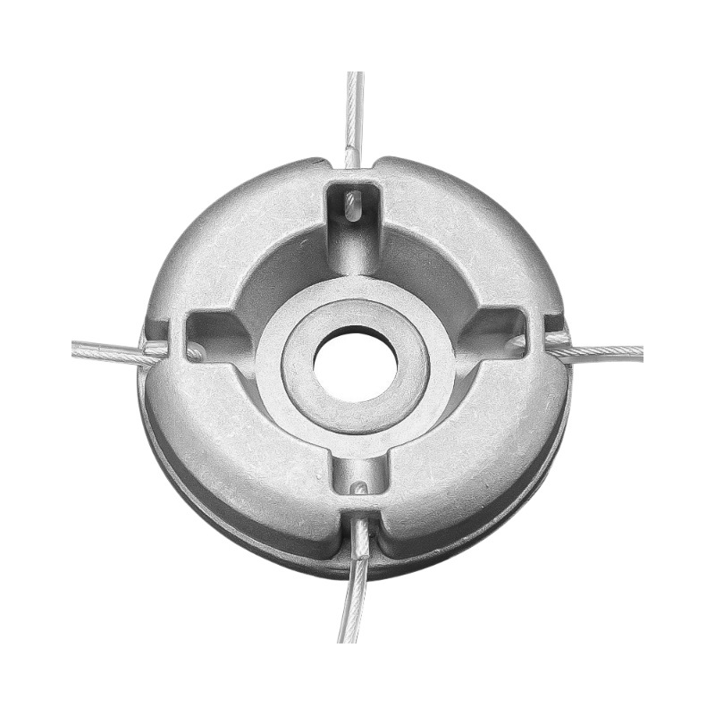 Schneidkopf Aus Aluminium Für Motorsense, 3 Universalklingen (kompatibel Mit Benzin- Und Elektro-motorsensen), Verstärkte Stahlschneidfaden, Gartenzubehör-x-x