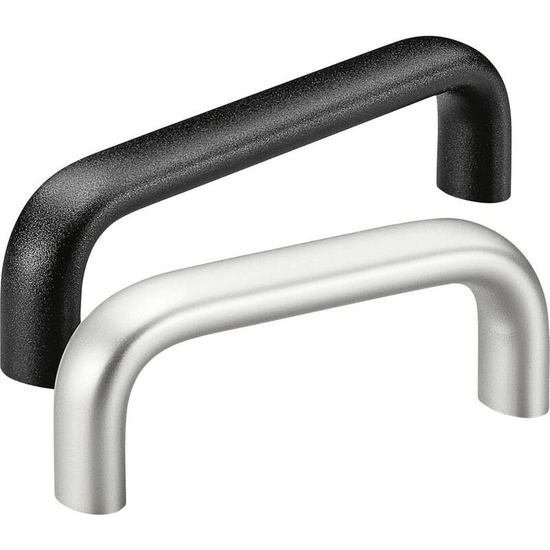 [neuwertig] B-ware Rohde Maschinengriff Aluminium Schwarz 4 Stück 113x20x50mm Max. 1000kg Tragkraft