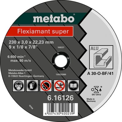 Metabo Flexiamant super 230x3,0x22,23 Alu, Trennscheibe, gerade Ausführung