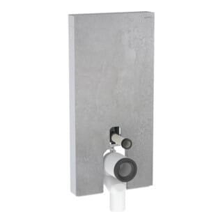 Geberit Stand-WC-Modul Monolith Bauh. 101cm, Fr. Beton, Seite aluminium