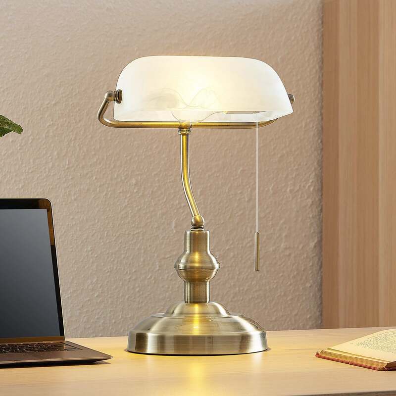 [gebraucht] B-ware Lindby Schreibtischleuchte Profina Led Tischlampe Leuchte Bronze 39cm E27