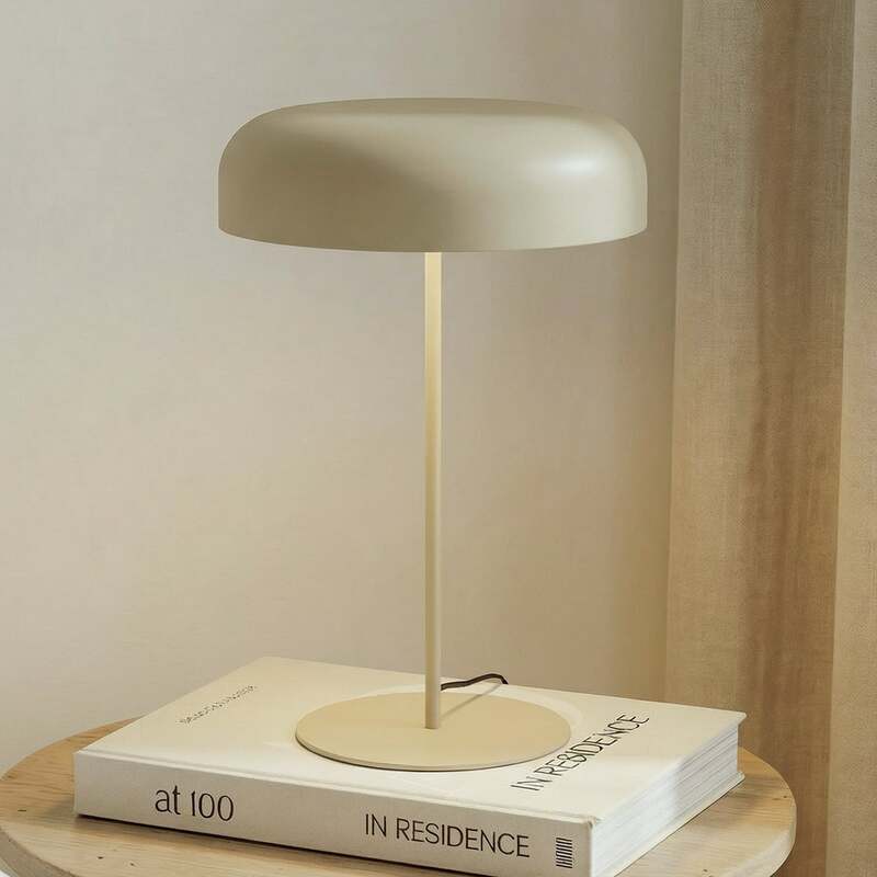 [gebraucht] B-ware Lindby Tischleuchte Edion Beige Metall 45 Cm E14 2x10w Nicht Enthalten
