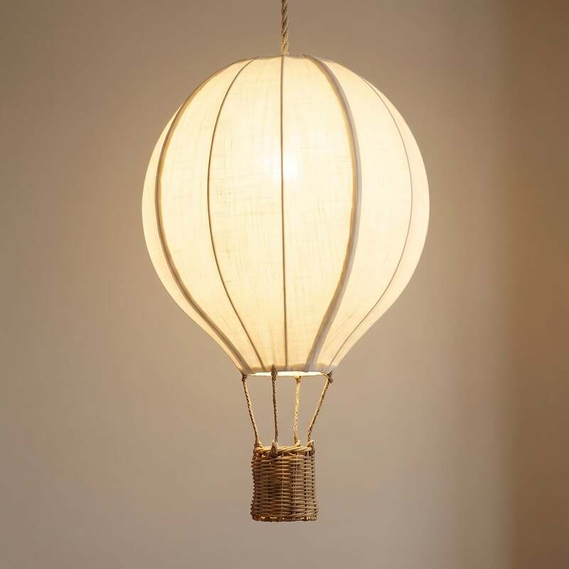 [neuwertig] B-ware Lindby Hängeleuchte Aeris Led Pendelleuchte Lampe Dimmbar Beige Ø35cm 54cm