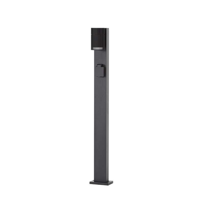 [gebraucht] B-ware Lindby Wegeleuchte Enerio Gartenleuchte Led Pollerleuchte Schwarz 80cm Ip44