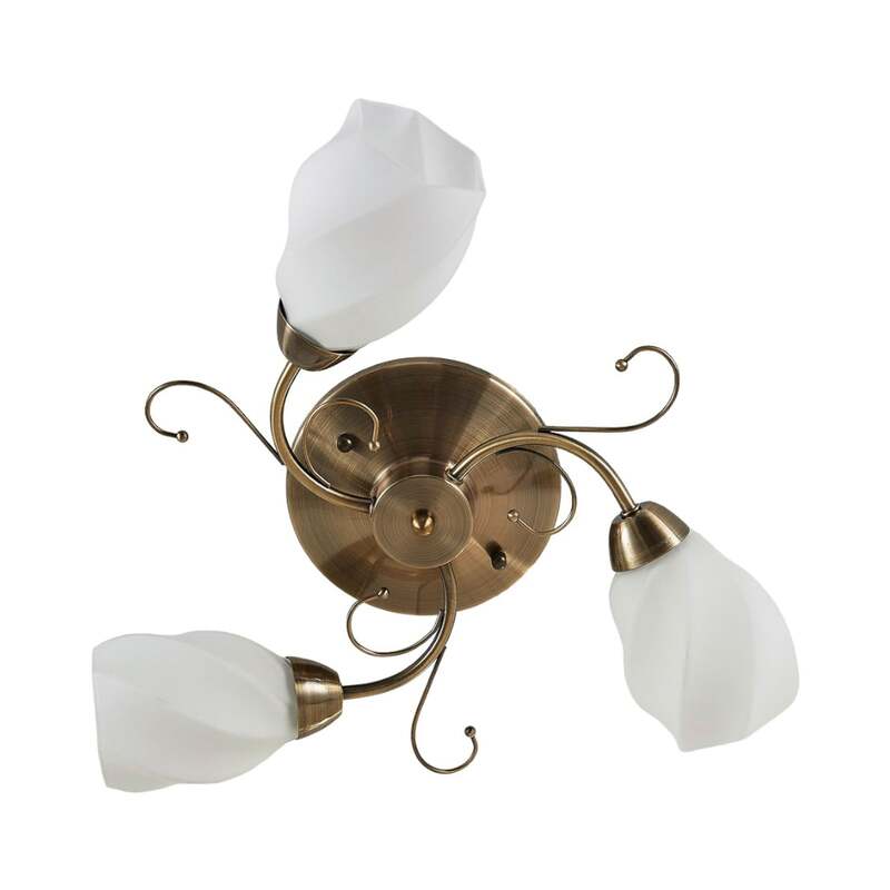 [gebraucht] B-ware Lindby Deckenlampe Amedea Led Lampe Leuchte Dimmbar Altmessing Ø55cm 3-flammig