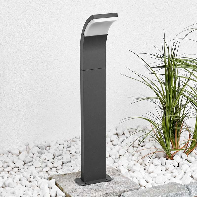 [gebraucht] B-ware Lucande Wegeleuchte Gartenlampe Timm Led Pollerleuchte Anthrazit 60cm Ip54 440lm