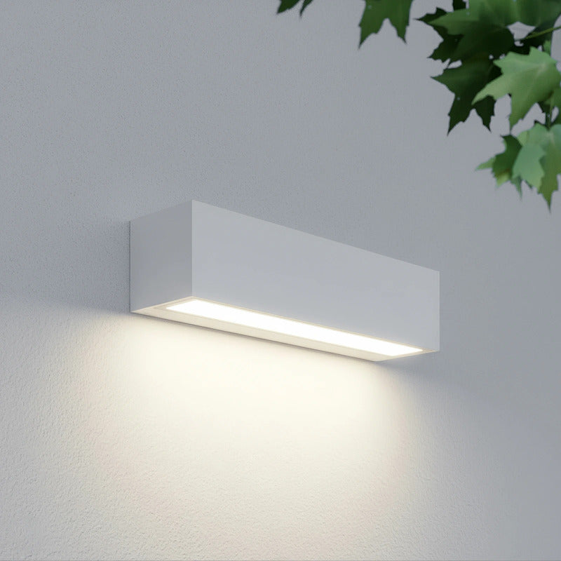 [gebraucht] B-ware Lengo Led Außenwandlampe Wandleuchte 25cm Gartenlampe 3000k Weiß Dimmbar